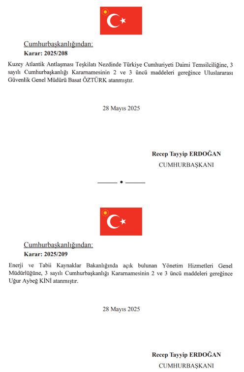 29 Mayıs Cumhurbaşkanlığı Atama Kararı: Bir Çok Kuruma Atama Yapıldı 2 image 158
