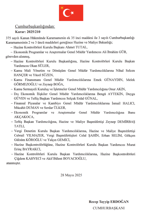29 Mayıs Cumhurbaşkanlığı Atama Kararı: Bir Çok Kuruma Atama Yapıldı 3 image 159