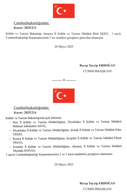 29 Mayıs Cumhurbaşkanlığı Atama Kararı: Bir Çok Kuruma Atama Yapıldı 5 image 161