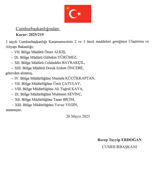 29 Mayıs Cumhurbaşkanlığı Atama Kararı: Bir Çok Kuruma Atama Yapıldı 7 image 163