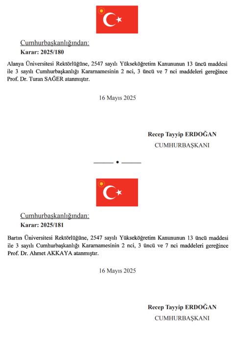 17 Mayıs Cumhurbaşkanlığı Atama Kararı Yayımlandı! 3 image 79