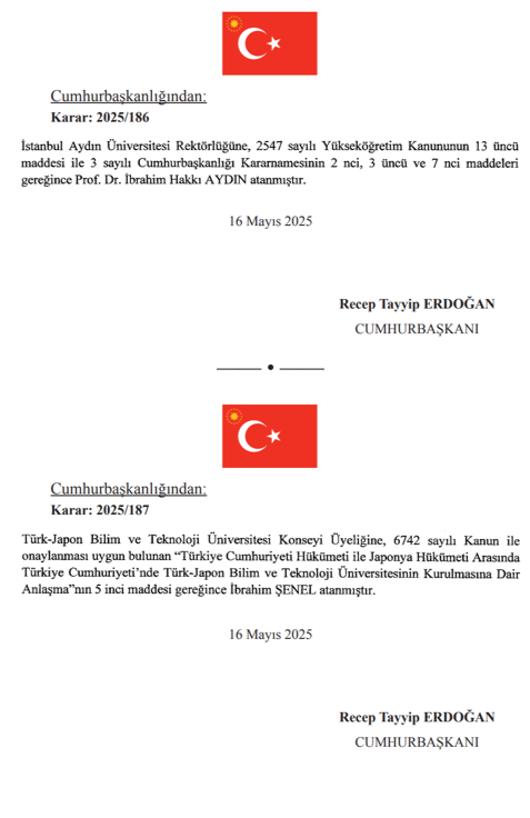 17 Mayıs Cumhurbaşkanlığı Atama Kararı Yayımlandı! 6 image 82