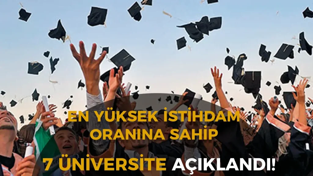 2025’in En Yüksek İstihdam Oranına Sahip 7 Vakıf Üniversitesi Açıklandı! 1 2025’in En Yüksek İstihdam Oranına Sahip 7 Vakıf Üniversitesi Açıklandı!