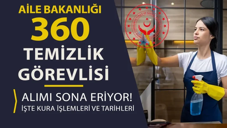 ASHB 360 İşçi Alımı ( Temizlik Görevlisi ) Kura Tarihi ve Sonuçları