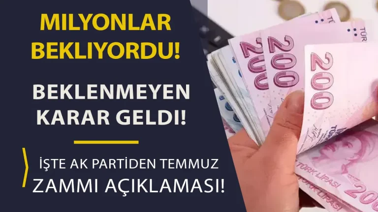 Asgari Ücrete Ara Zam Hayal mi Oldu? AK Parti Kararını Verdi!