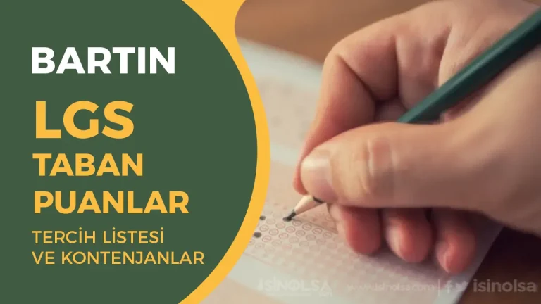 Bartın LGS Taban Puanları 2025 Açıklandı! İşte En Güncel Yüzdelik Dilimler ve Okul Listesi