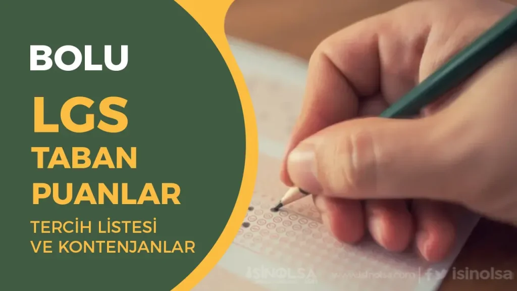 Bolu’da En Yüksek Puanlı Liseler – 2025 LGS Listesi Yayında! 1 BOLU LGS