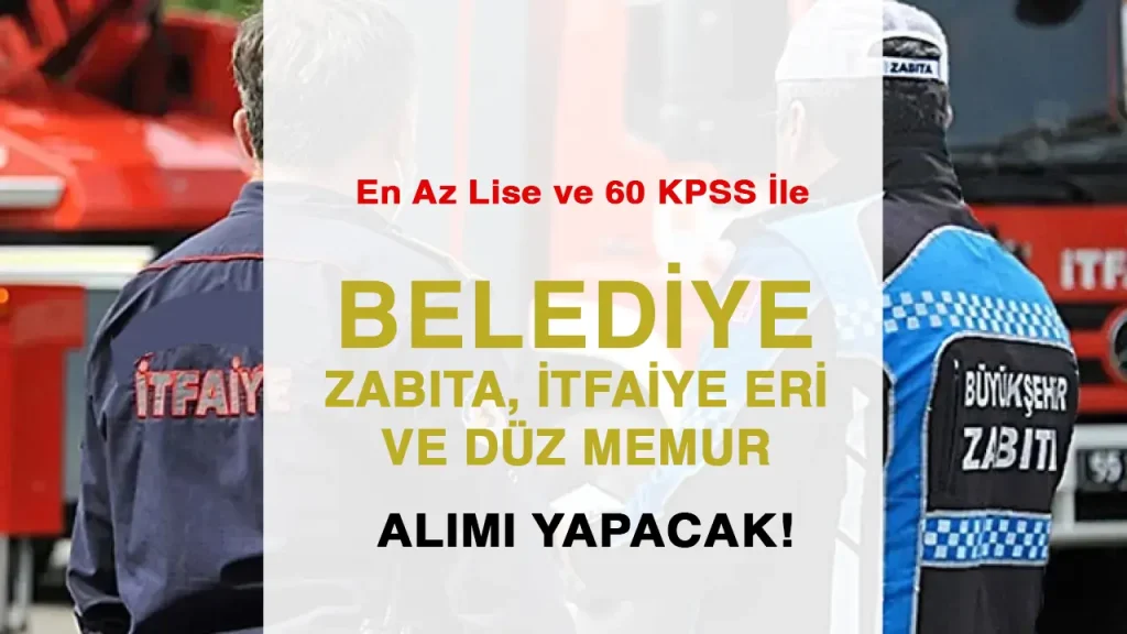 Belediye Zabıta, İtfaiye Eri ve Düz Memur Alacak ( Bozcaada Belediyesi )