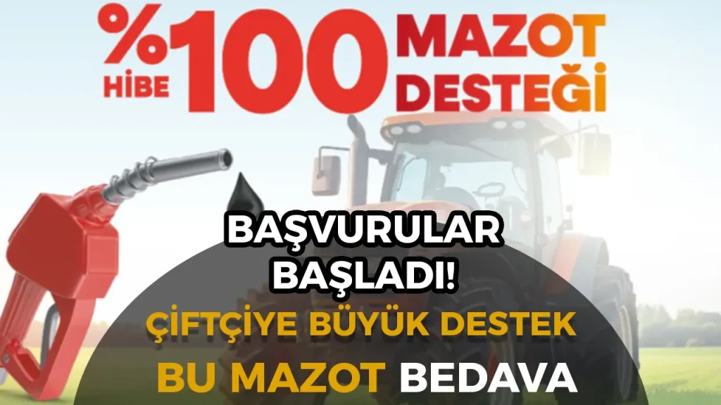 Bursa Büyükşehir Belediyesi’nden Çiftçilere %100 Hibeli Mazot Desteği! Başvurular Başladı