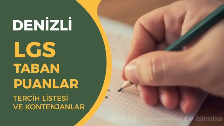 Denizli LGS Tercih Rehberi 2025 – Taban Puanlara Göre Liste