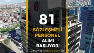 Gelir İdaresi Başkanlığı ( GİB ) 81 Personel Alımı Başlıyor!
