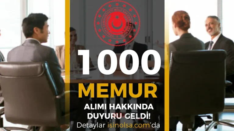 MSB Genelkurmay 1000 Memur Alımı Hakkında Duyuru Geldi!
