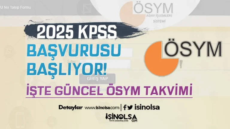 KPSS 2025 Başvuruları Başlıyor! İşte ÖSYM Takvimi
