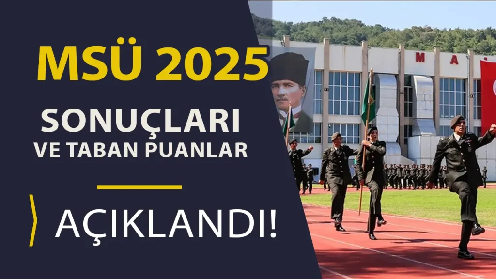 MSÜ 2025 Taban Puanları Açıklandı! Mülakat Tarihleri ve Başvuru Durumu (Aktif/Pasif) Detayları