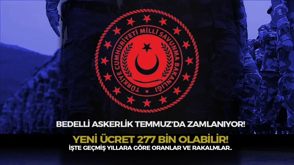 Temmuz'da Bedelli Askerlik Ücretine Zam Geliyor! İşte Beklenen Yeni Tutar ve Geçmiş Yılların Artışları 1 Temmuz'da Bedelli Askerlik Ücretine Zam Geliyor! İşte Beklenen Yeni Tutar ve Geçmiş Yılların Artışları