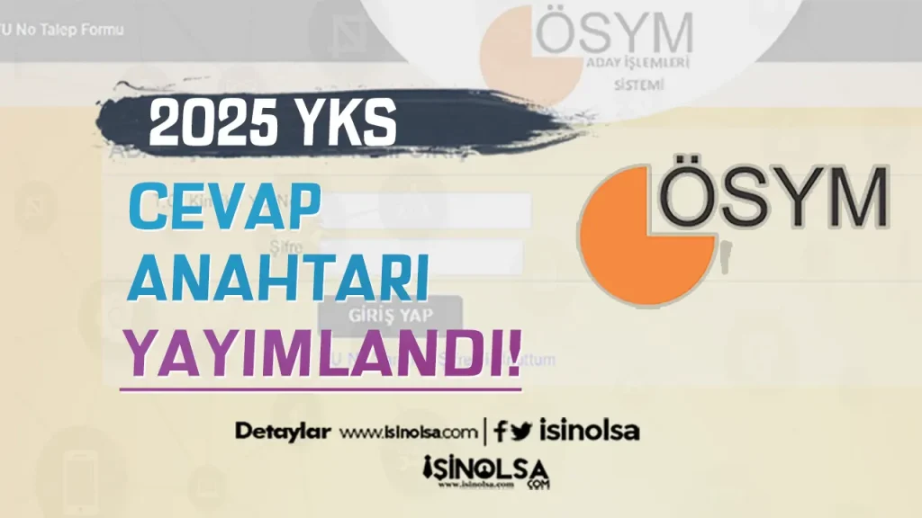 2025 YKS Cevapları Yayımlandı! 1 2025 YKS Cevapları Yayımlandı!