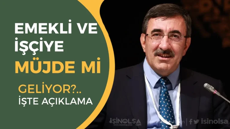 Cevdet Yılmaz’dan Emekliye ve Kamu İşçisine Zam Sinyali: Gözler Bugünkü Enflasyon Verisinde!