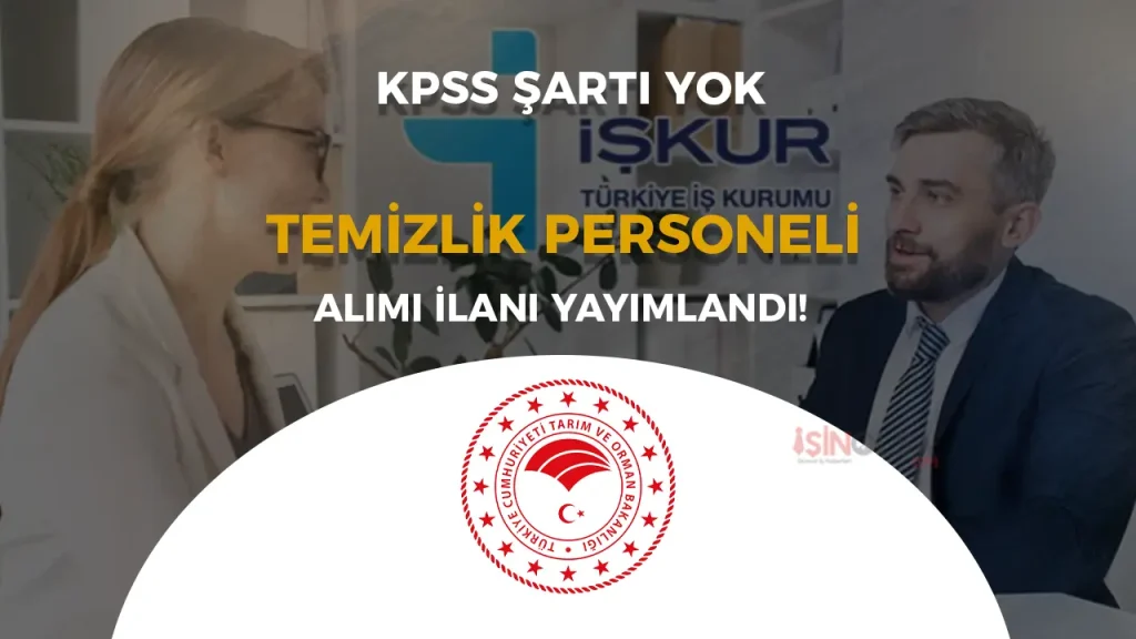 Samsun İl Tarım Müdürlüğü KPSS siz Temizlik Personeli Alacak!