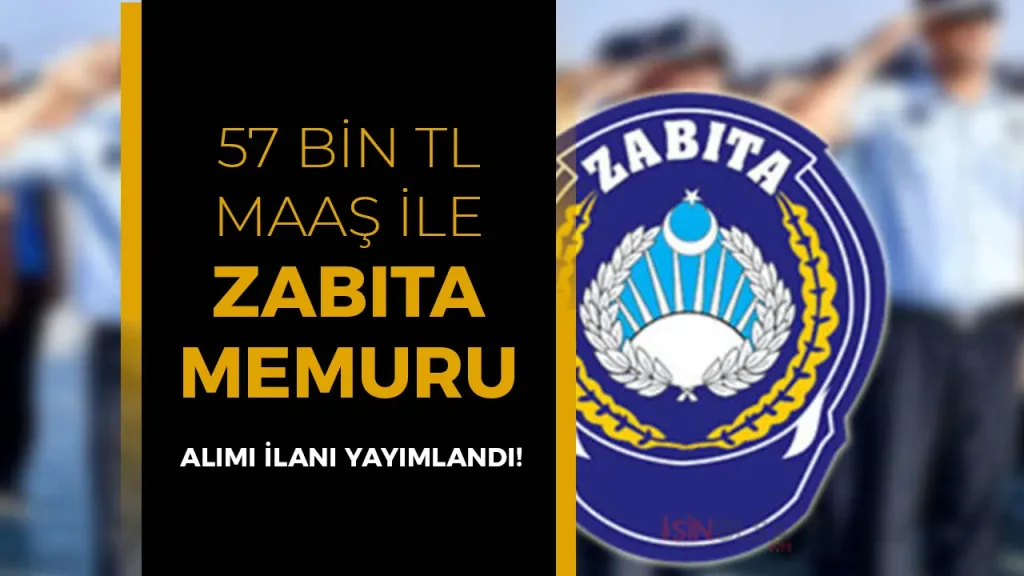 Sorgun Belediyesi 5 Zabıta Memuru Alımı İlanı 2025! 57 Bin TL Maaş
