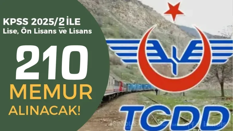 TCDD KPSS 2025/2 İle 210 Memur Alımı Nitelik Kodları