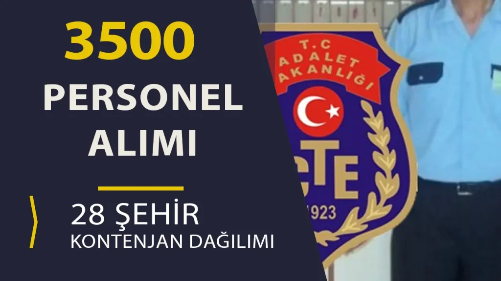 CTE 3500 Sözleşmeli Personel Alımı 28 Şehir Kontenjan Dağılımı