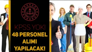MEB Öğretmenevi 48 Personel Alımı Yapıyor! KPSS Şartı Olmadan