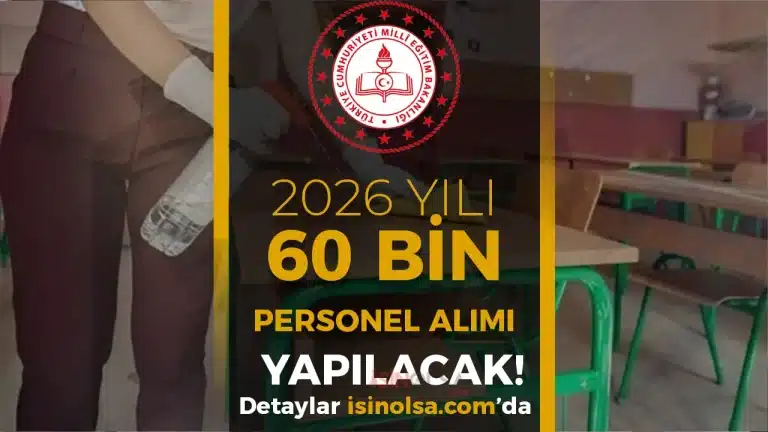 MEB Okullara 2026 Yılı 60 Bin TYP Personel Alımı Yapacak!