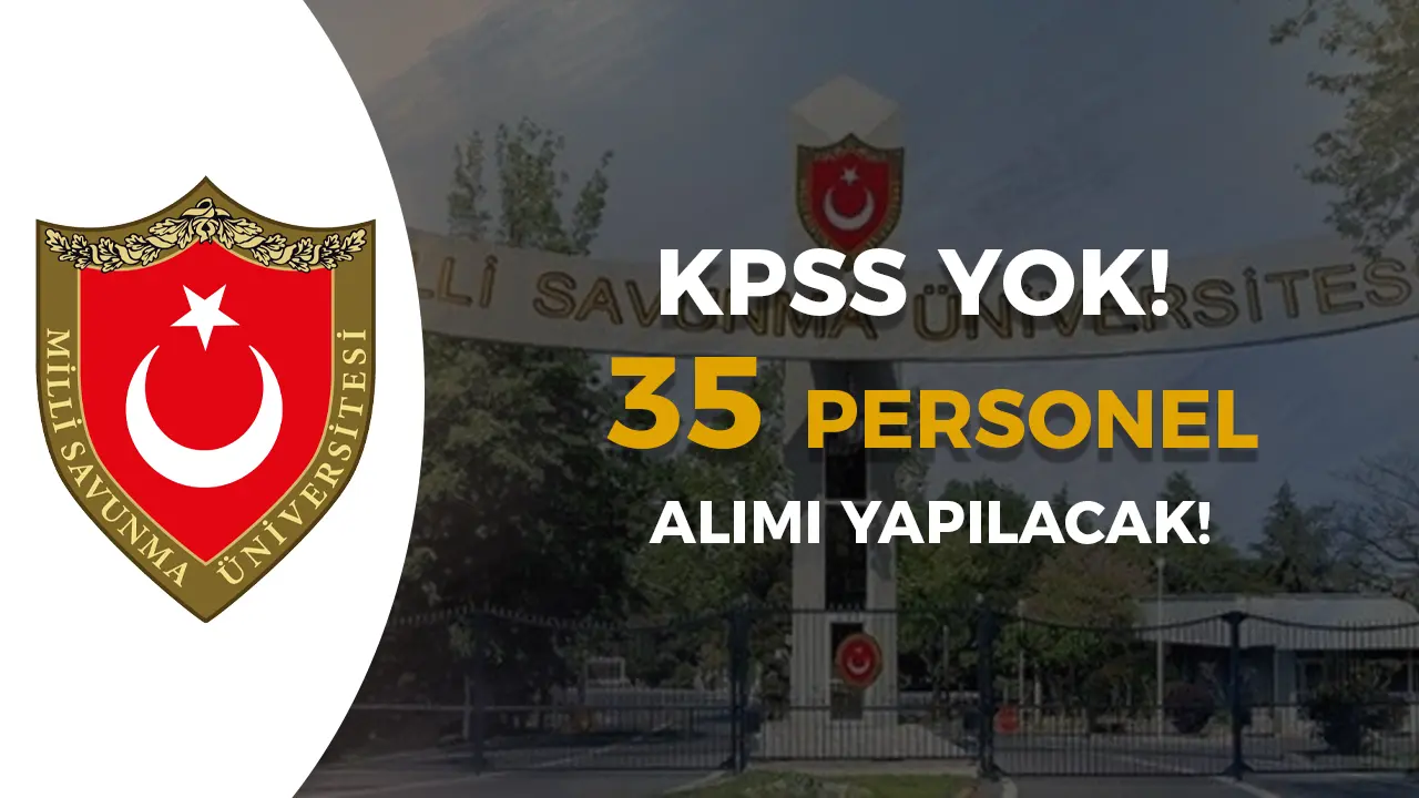 MSÜ KPSS siz 35 Personel Alımı İçin İlan Yayımladı!