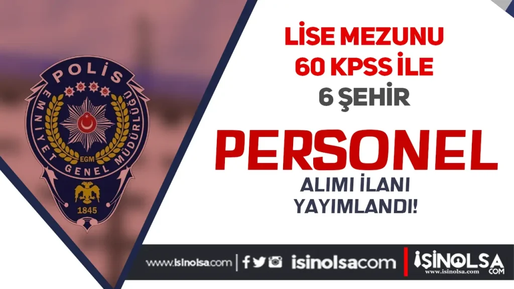 EGM Lise Mezunu 9 Teknisyen ( Berber ) Alımı İlanı Yayımladı!