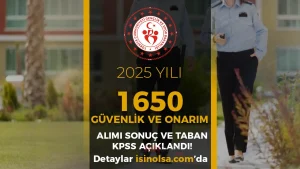 GSB 1650 Personel Alımı Sonuçları Açıklandı! 56 KPSS İle Atama