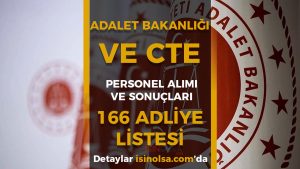 Adalet Bakanlığı 166 Adliye Listesi! 2025 Yılı Personel Alımı ve Sonuçları