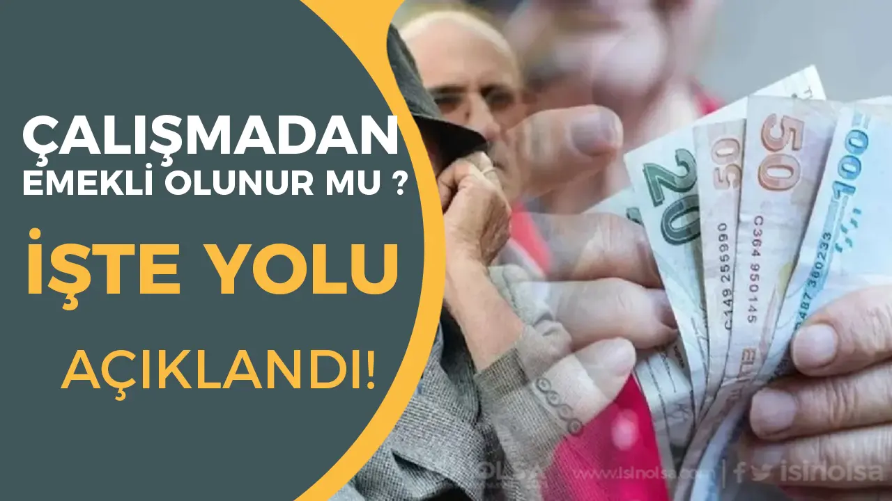 Çalışmadan Emekli Olmanın Yolu Açıklandı!