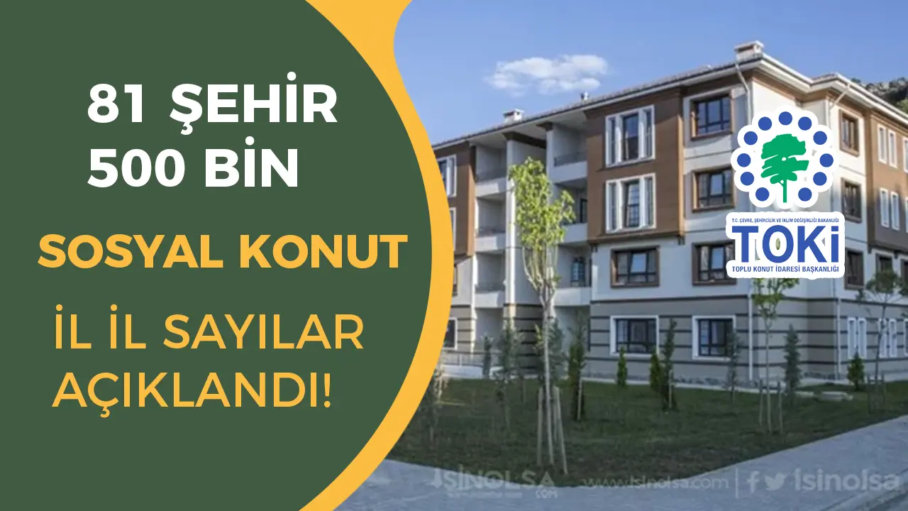 İl İl TOKİ Konut Sayıları Açıklandı: 81 Şehirde 500 Bin Konut Yapılacak