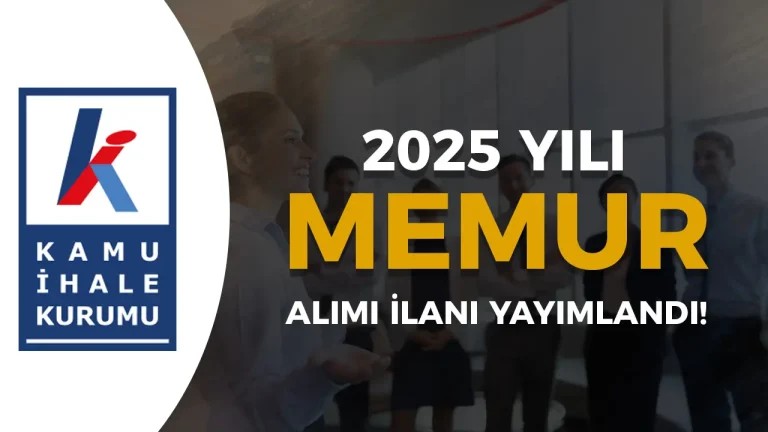 Kamu İhale Kurumu 12 Memur Alımı İlanı Yayımlandı!