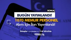 Resmi Gazete: Kamuya 1070 Memur Personel Alımı Yapılacak ( 15 Ekim 2025 )