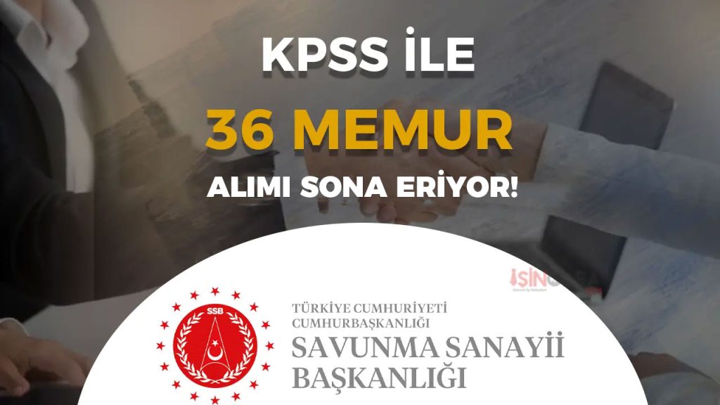 SSB MEMUR ALIMI BASVURUSU