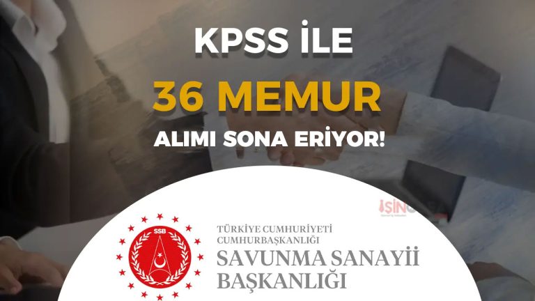 SSB MEMUR ALIMI BASVURUSU