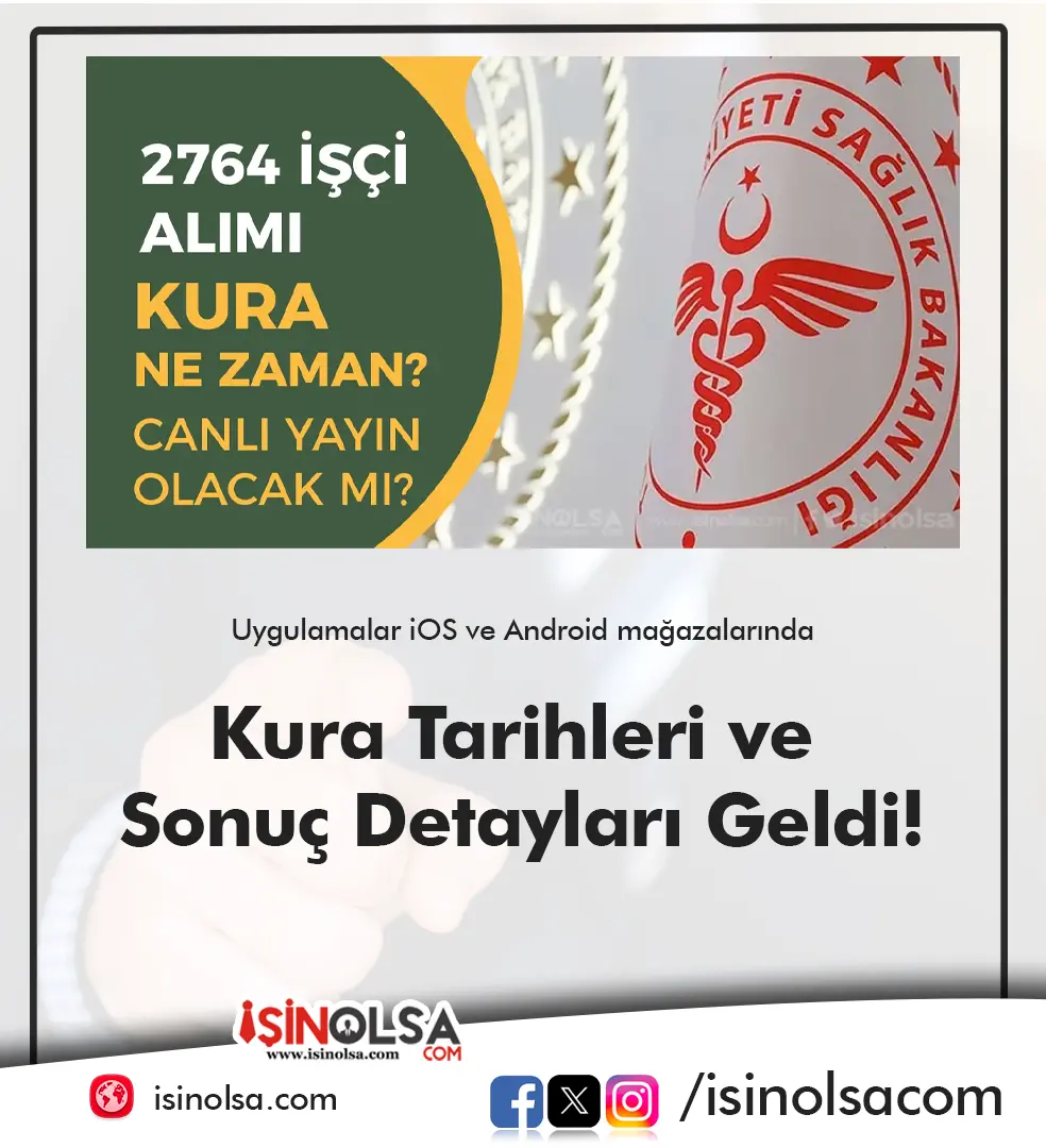 Sağlık Bakanlığı 2764 İşçi Alımı Kurası Başlıyor! Canlı Yayın Olacak mı? Sonuçlar Ne Zaman?