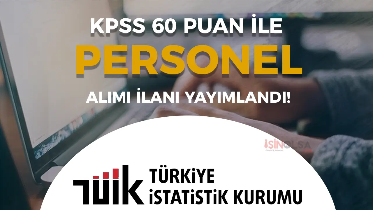 TÜİK 10 Sözleşmeli Personel Alacak ( Çözümleyici ve Porgramcı )
