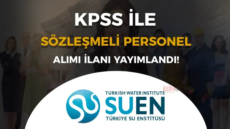 Tarım Bakanlığı SUEN Sözleşmeli Personel Alımı İçin İlan Yayımladı