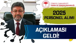 Tarım ve Orman Bakanlığı 2025 Personel Alımı Başlıyor