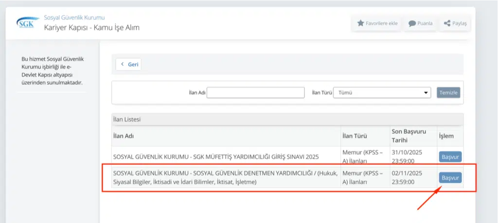 SGK 100 Memur Alımı Başvurusu Sona Eriyor! 1 image 89