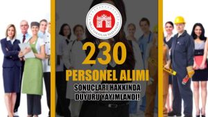 Milli Saraylar 230 İşçi Personel Alımı Sonuçları Hakkında Duyuru