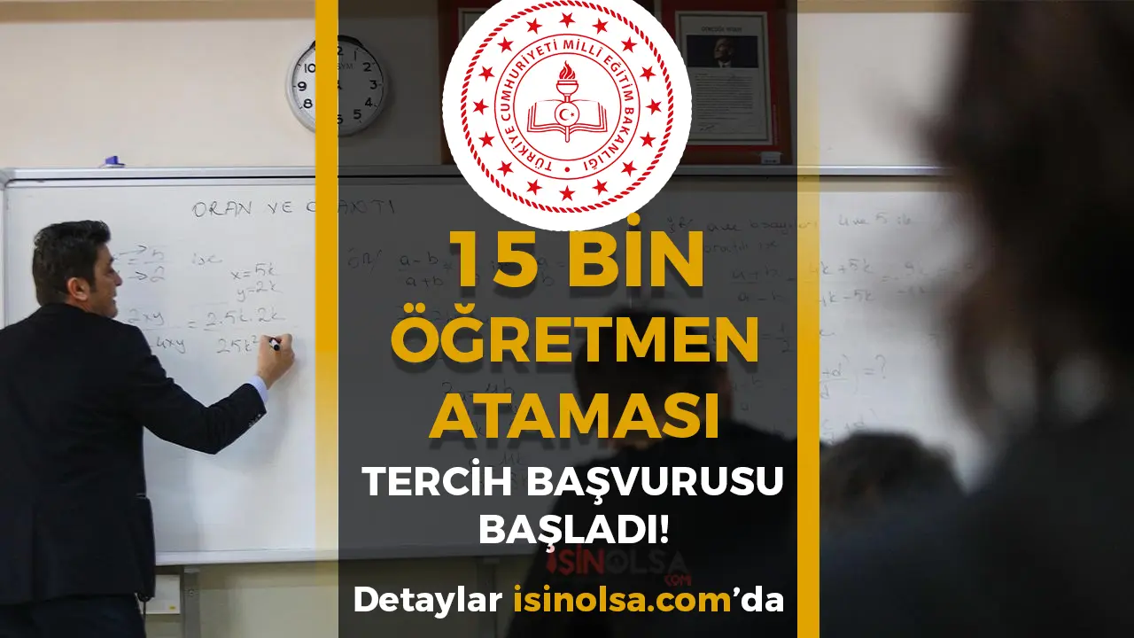 15 Bin Sözleşmeli Öğretmen Ataması İçin Tercih Başvuruları Başladı!15 Bin Sözleşmeli Öğretmen Ataması İçin Tercih Başvuruları Başladı!