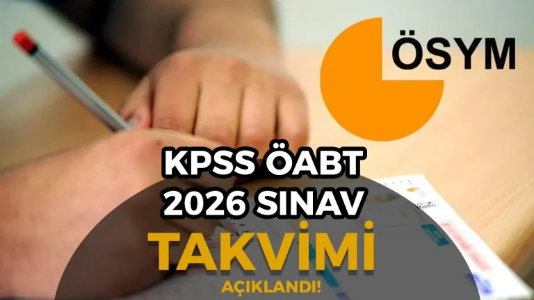 2026 KPSS Öğretmenlik (ÖABT) ve EKYS Sınav Takvimi Açıklandı: Hangi Aşamalar Ne Zaman?