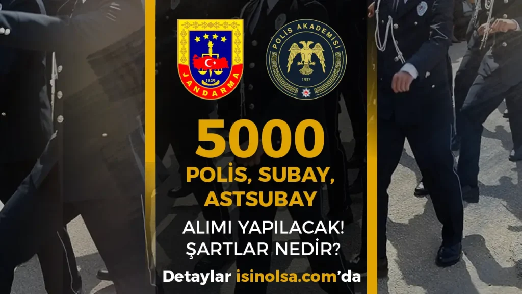 2026 Yılı YKS İle 5000 Polis, Subay ve Astsubay Alınacak! ( PMYO, JAMYO, JSGA ) 5 2026 Yılı YKS İle 5000 Polis, Subay ve Astsubay Alınacak! ( PMYO, JAMYO, JSGA )