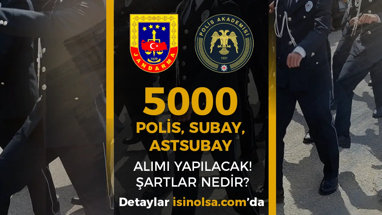 2026 Yılı YKS İle 5000 Polis, Subay ve Astsubay Alınacak! ( PMYO, JAMYO, JSGA )
