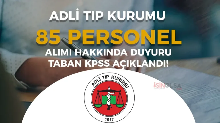 ATK 85 Personel Alımı Hakkında Duyuru! Taban KPSS Açıklandı!