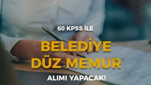 Belediye 60 KPSS İle Düz Memur Alımı Yapacak ( Deliilyas Belediyesi )