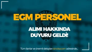 EGM Personel ( Teknisyen ) Alımı Hakkında Duyuru! ( Berber )